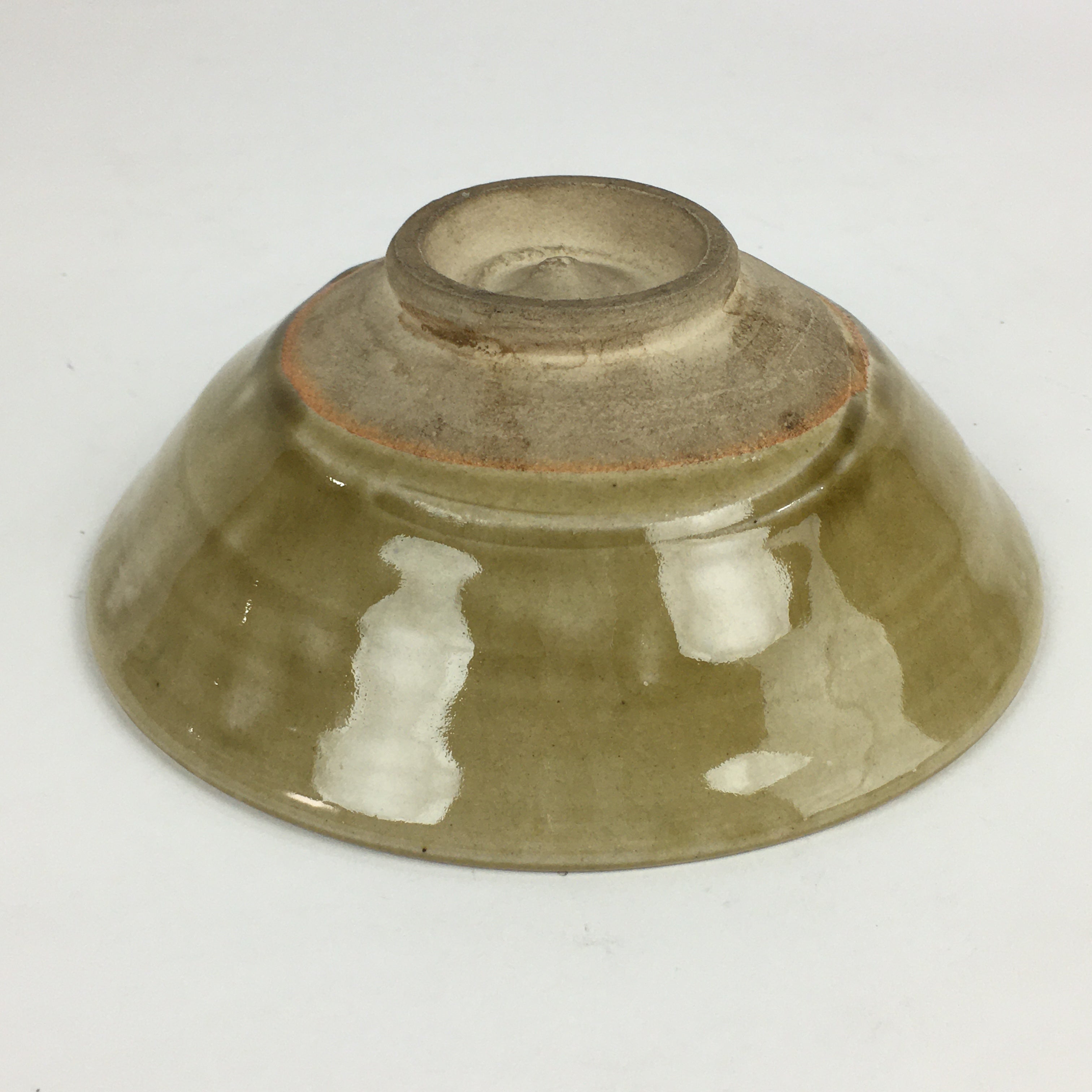Japanese Ceramic Tea Ceremony Green Tea Bowl Vtg Chawan Kiseto GTB916