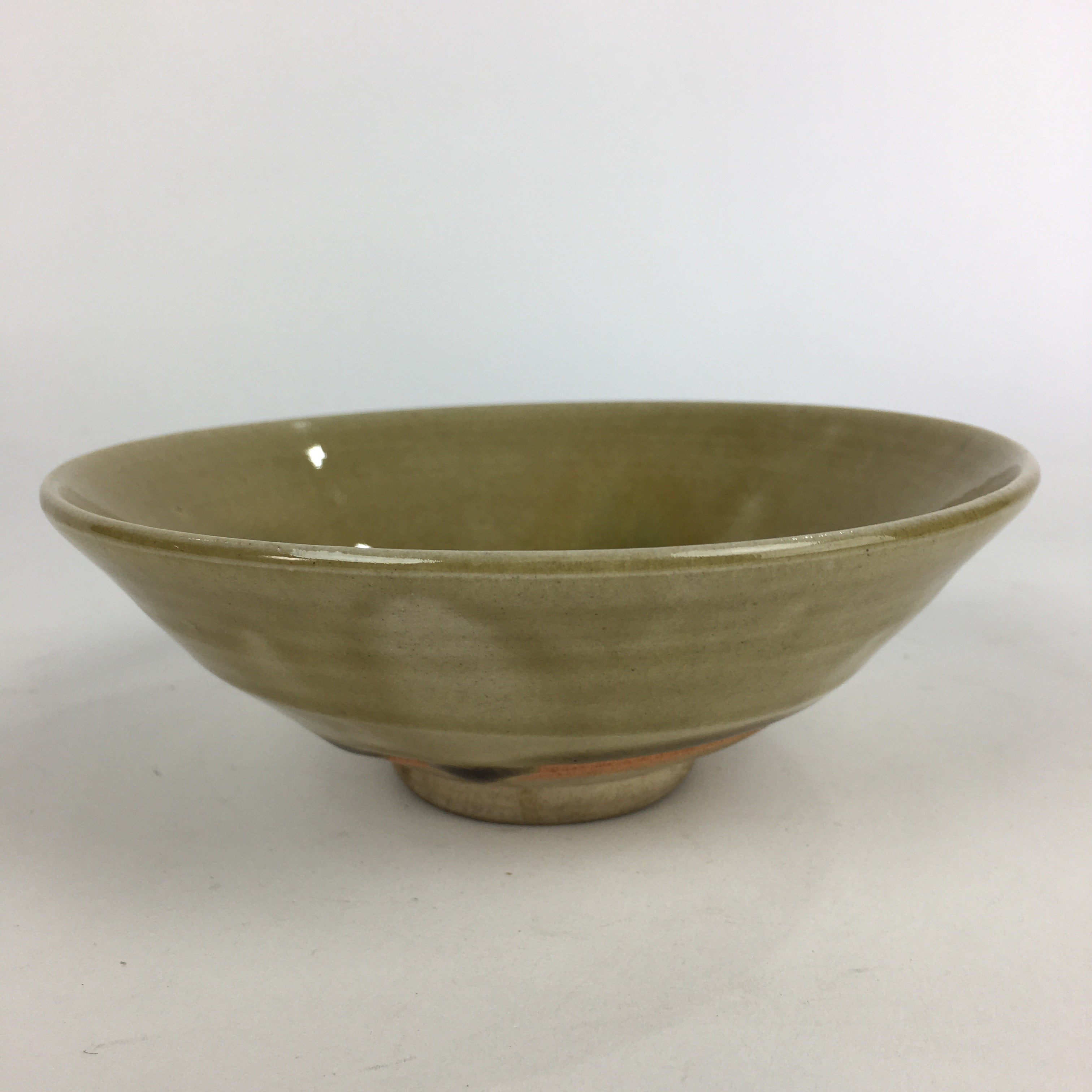 Japanese Ceramic Tea Ceremony Green Tea Bowl Vtg Chawan Kiseto GTB916