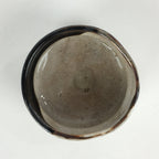 Japanese Ceramic Tea Ceremony Green Tea Bowl Vtg Chawan Kuro Oribe GTB933