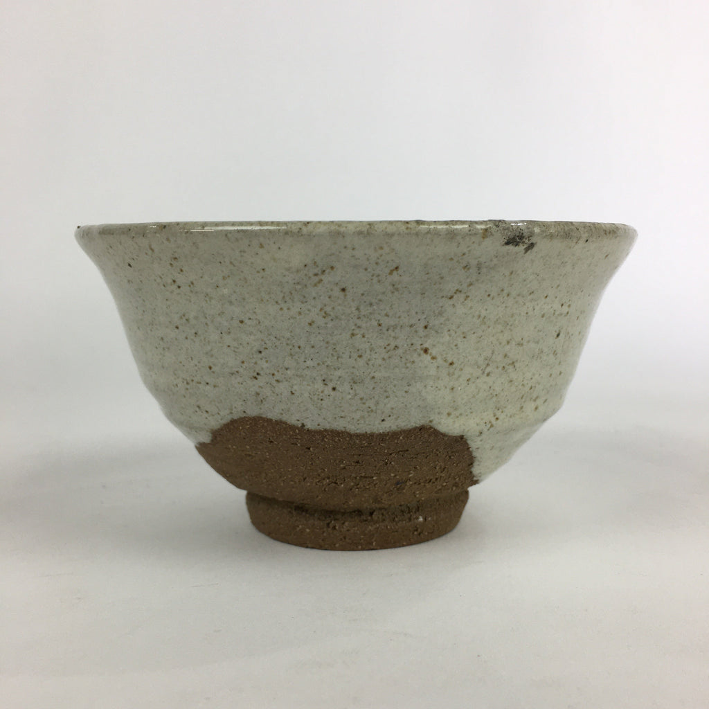 Japanese Ceramic Tea Ceremony Green Tea Bowl Vtg Chawan Kutsu-gata GTB904