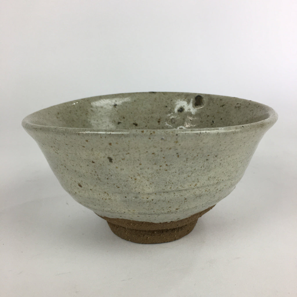 Japanese Ceramic Tea Ceremony Green Tea Bowl Vtg Chawan Kutsu-gata GTB904