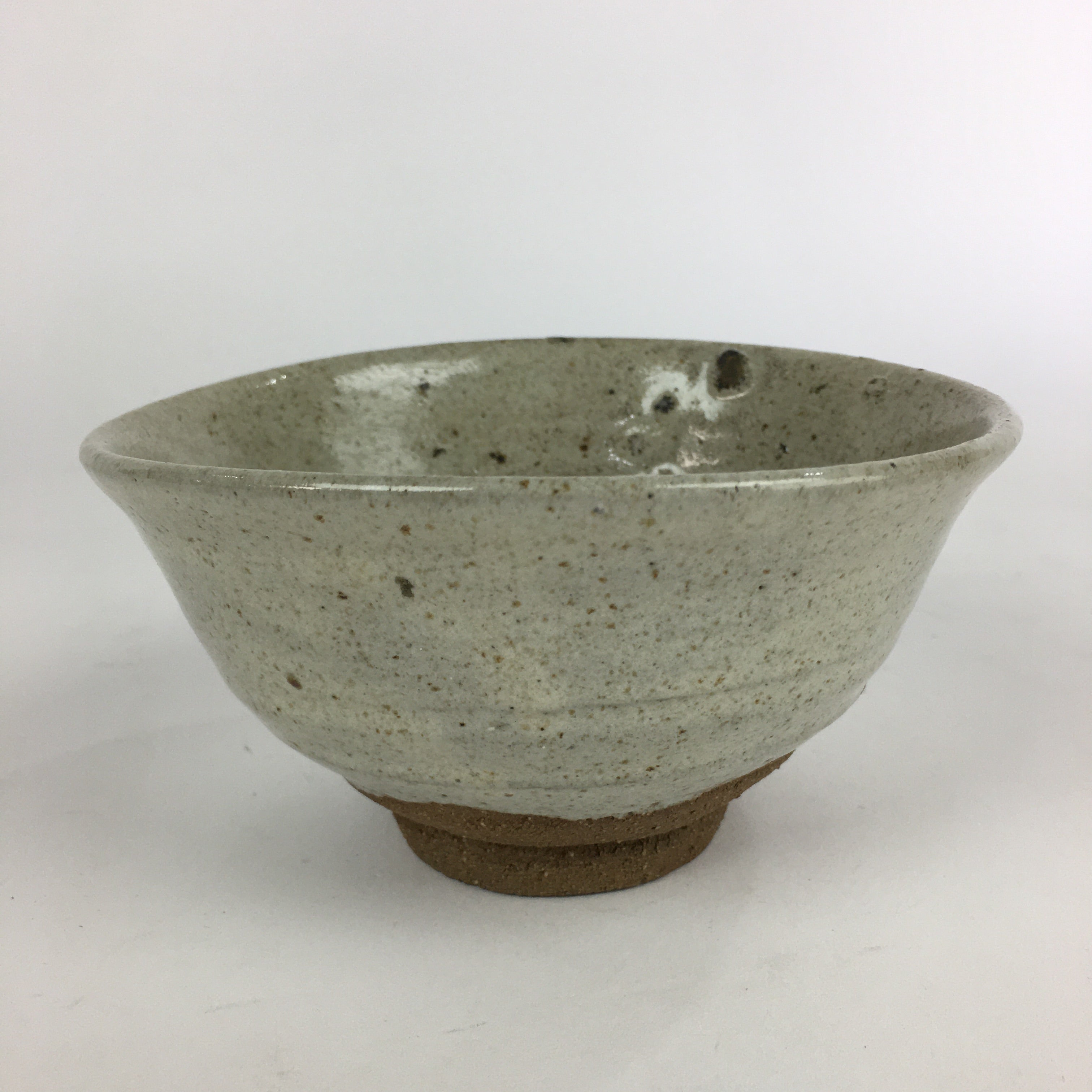 Japanese Ceramic Tea Ceremony Green Tea Bowl Vtg Chawan Kutsu-gata GTB904