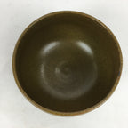 Japanese Ceramic Tea Ceremony Green Tea Bowl Vtg Chawan Light Brown GTB878