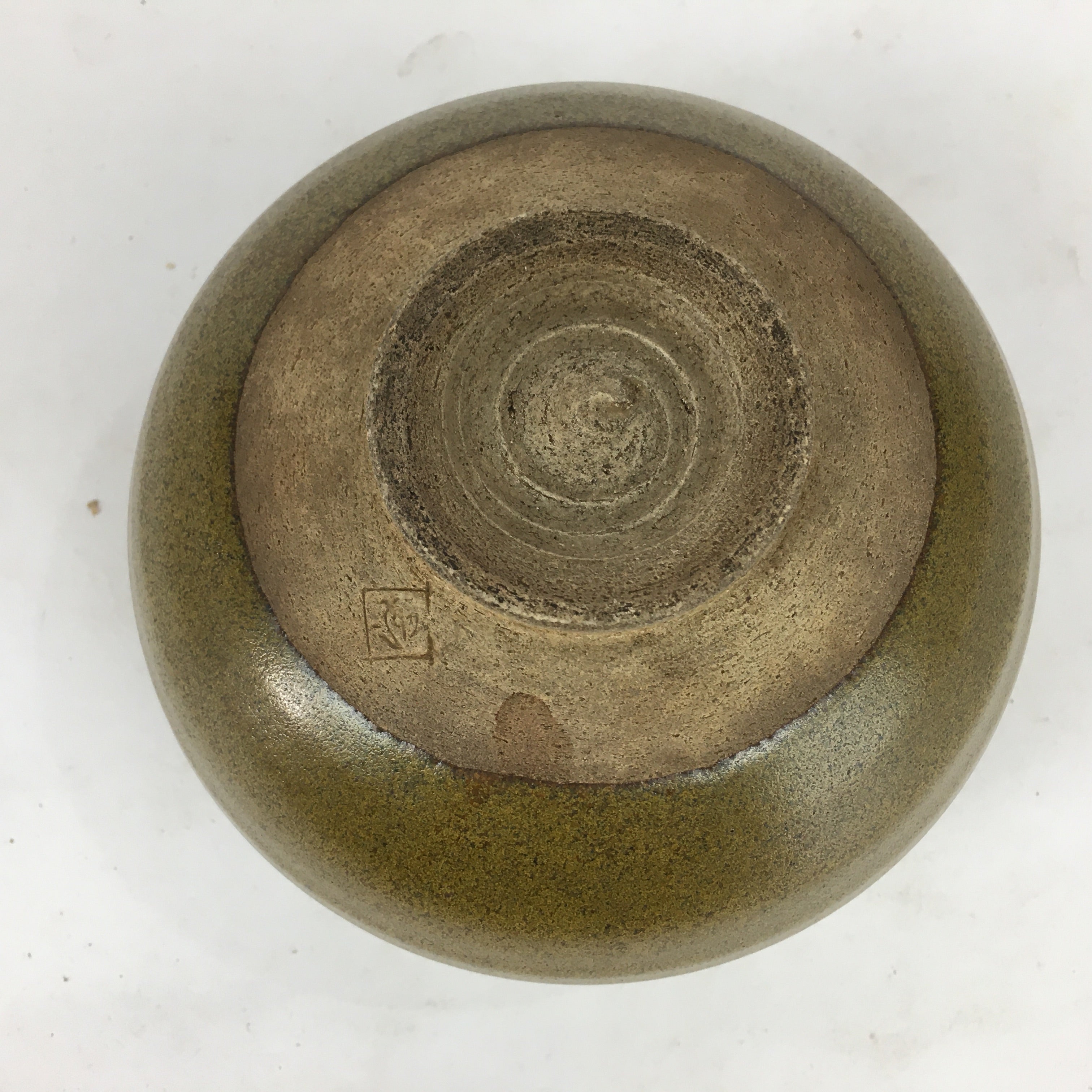 Japanese Ceramic Tea Ceremony Green Tea Bowl Vtg Chawan Light Brown GTB878