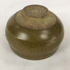Japanese Ceramic Tea Ceremony Green Tea Bowl Vtg Chawan Light Brown GTB878