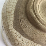 Japanese Ceramic Tea Ceremony Green Tea Bowl Vtg Chawan Oribe GTB930