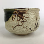 Japanese Ceramic Tea Ceremony Green Tea Bowl Vtg Chawan Oribe GTB930