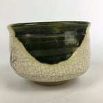 Japanese Ceramic Tea Ceremony Green Tea Bowl Vtg Chawan Oribe GTB930