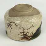 Japanese Ceramic Tea Ceremony Green Tea Bowl Vtg Chawan Oribe GTB930