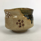 Japanese Ceramic Tea Ceremony Green Tea Bowl Vtg Chawan Oribe GTB935