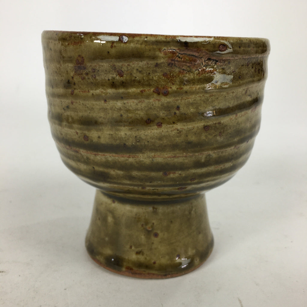 Japanese Ceramic Tea Ceremony Green Tea Bowl Vtg Chawan Rider's Cup GTB885