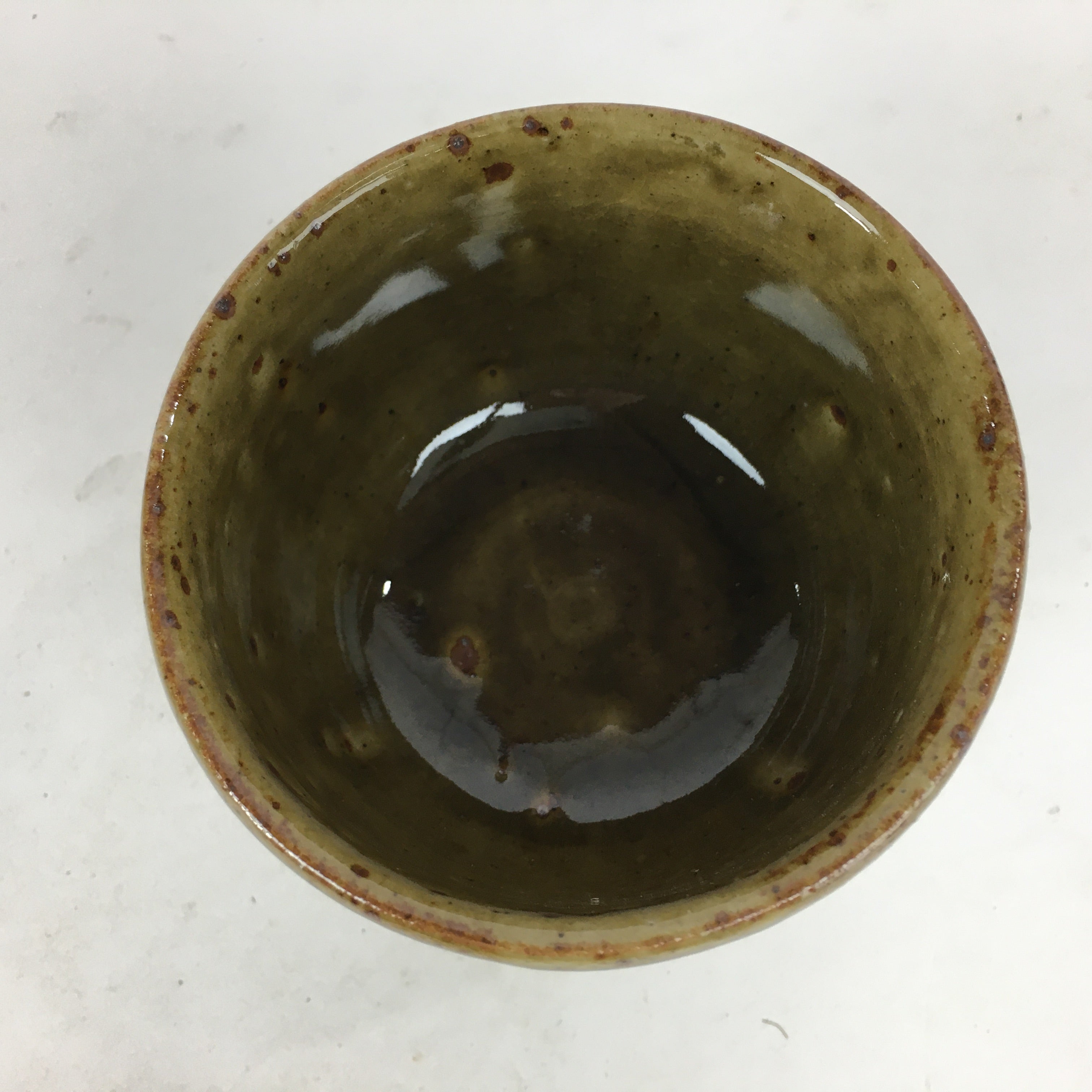 Japanese Ceramic Tea Ceremony Green Tea Bowl Vtg Chawan Rider's Cup GTB885