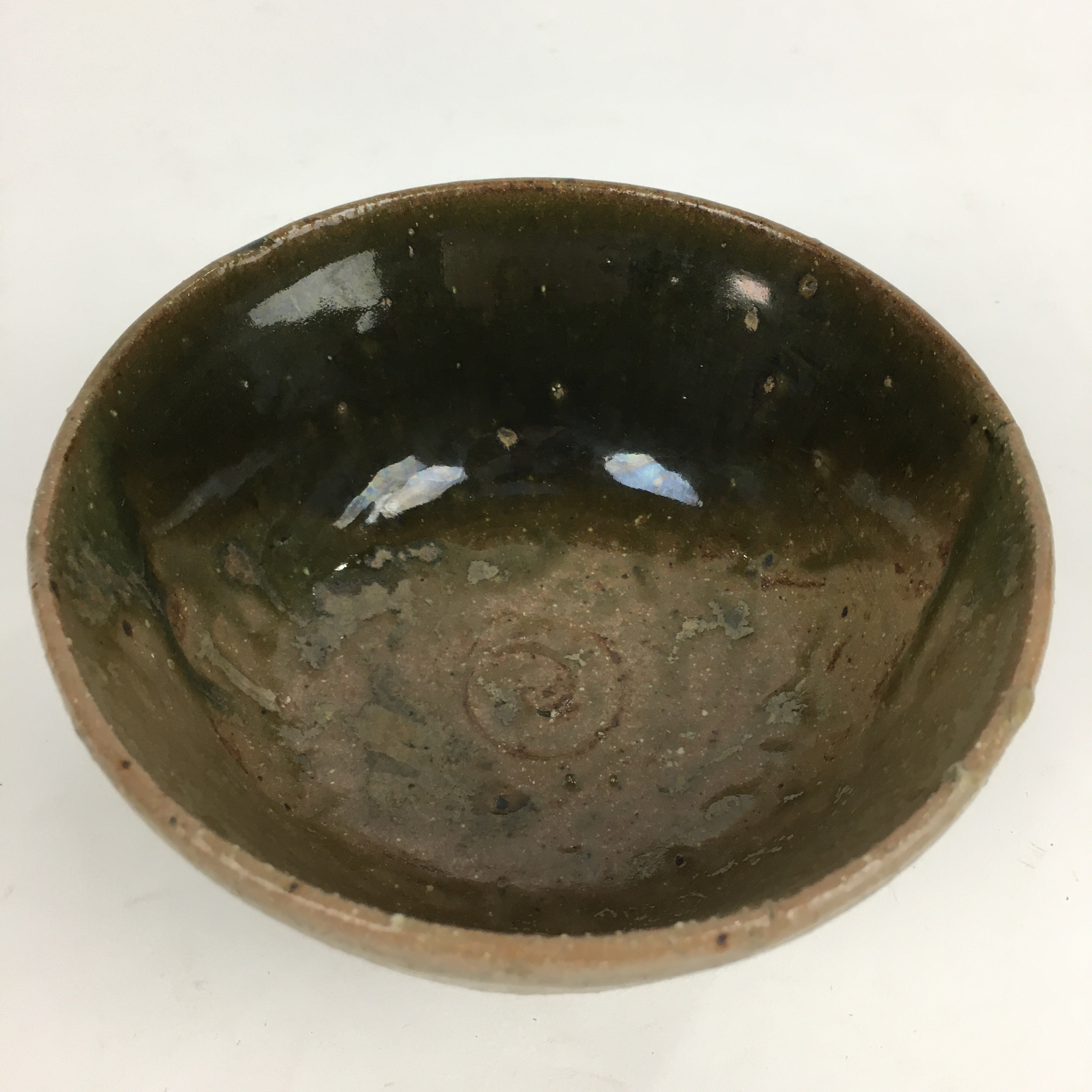 Japanese Ceramic Tea Ceremony Green Tea Bowl Vtg Chawan Wan-nari GTB889