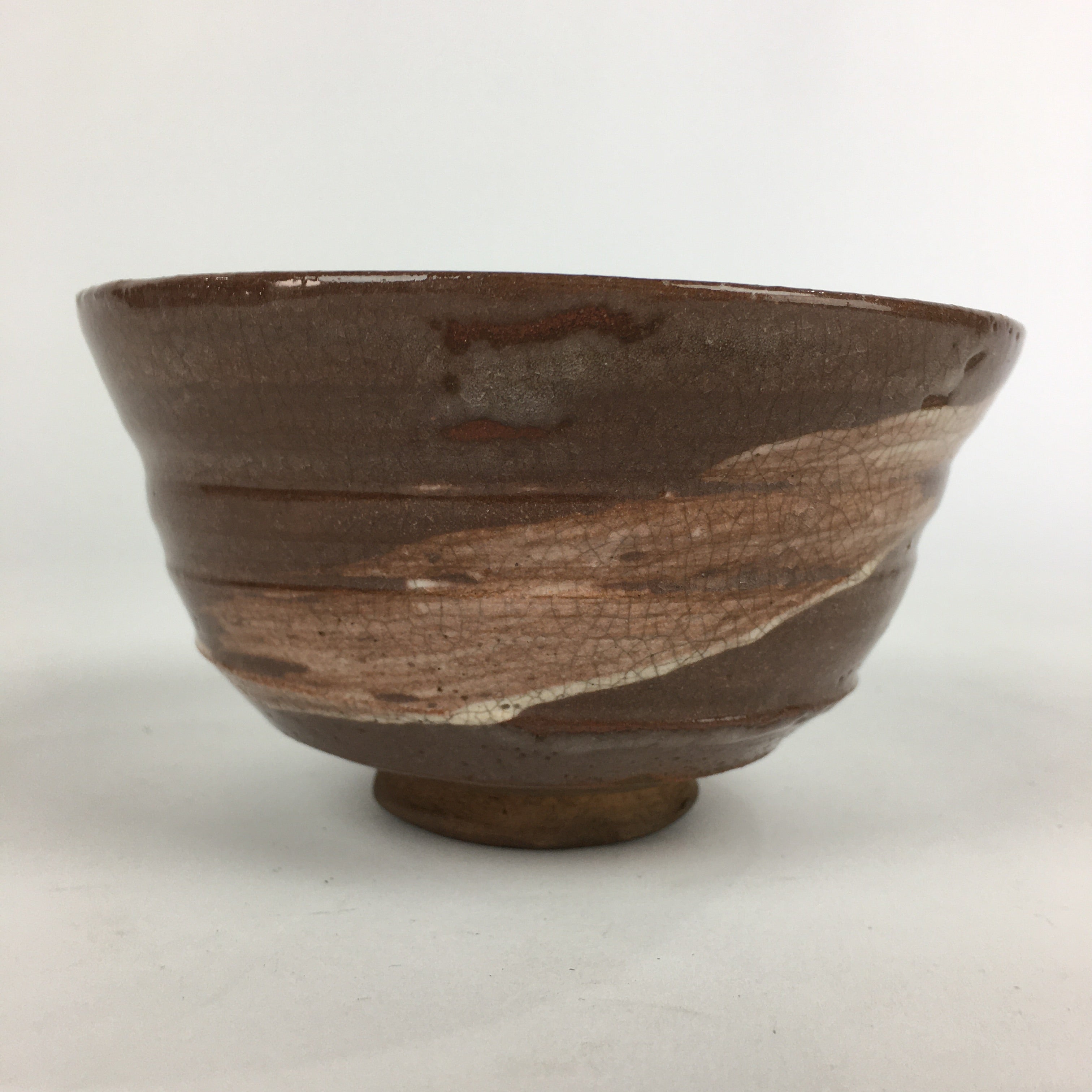 Japanese Ceramic Tea Ceremony Green Tea Bowl Vtg Chawan Wan-nari GTB890