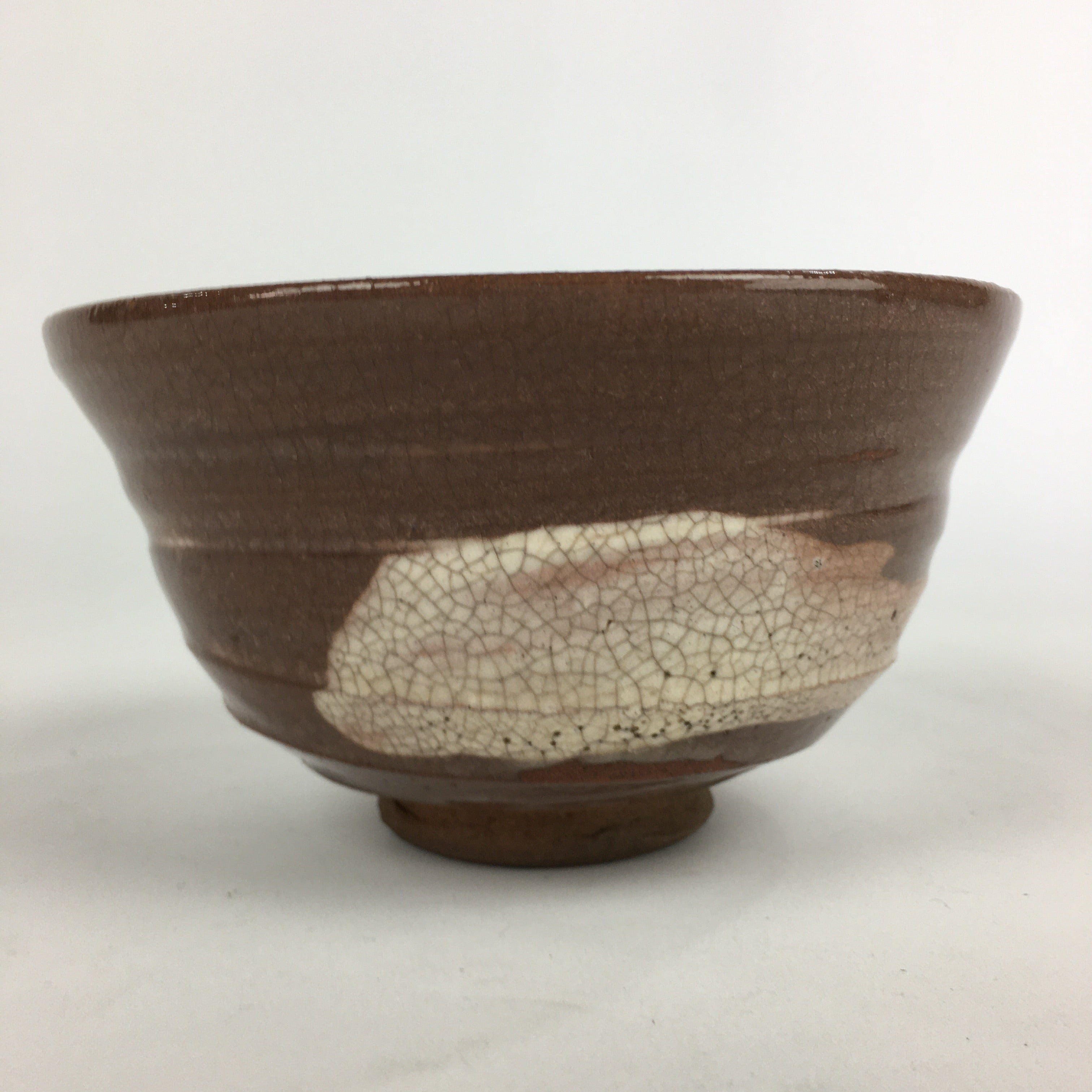 Japanese Ceramic Tea Ceremony Green Tea Bowl Vtg Chawan Wan-nari GTB890