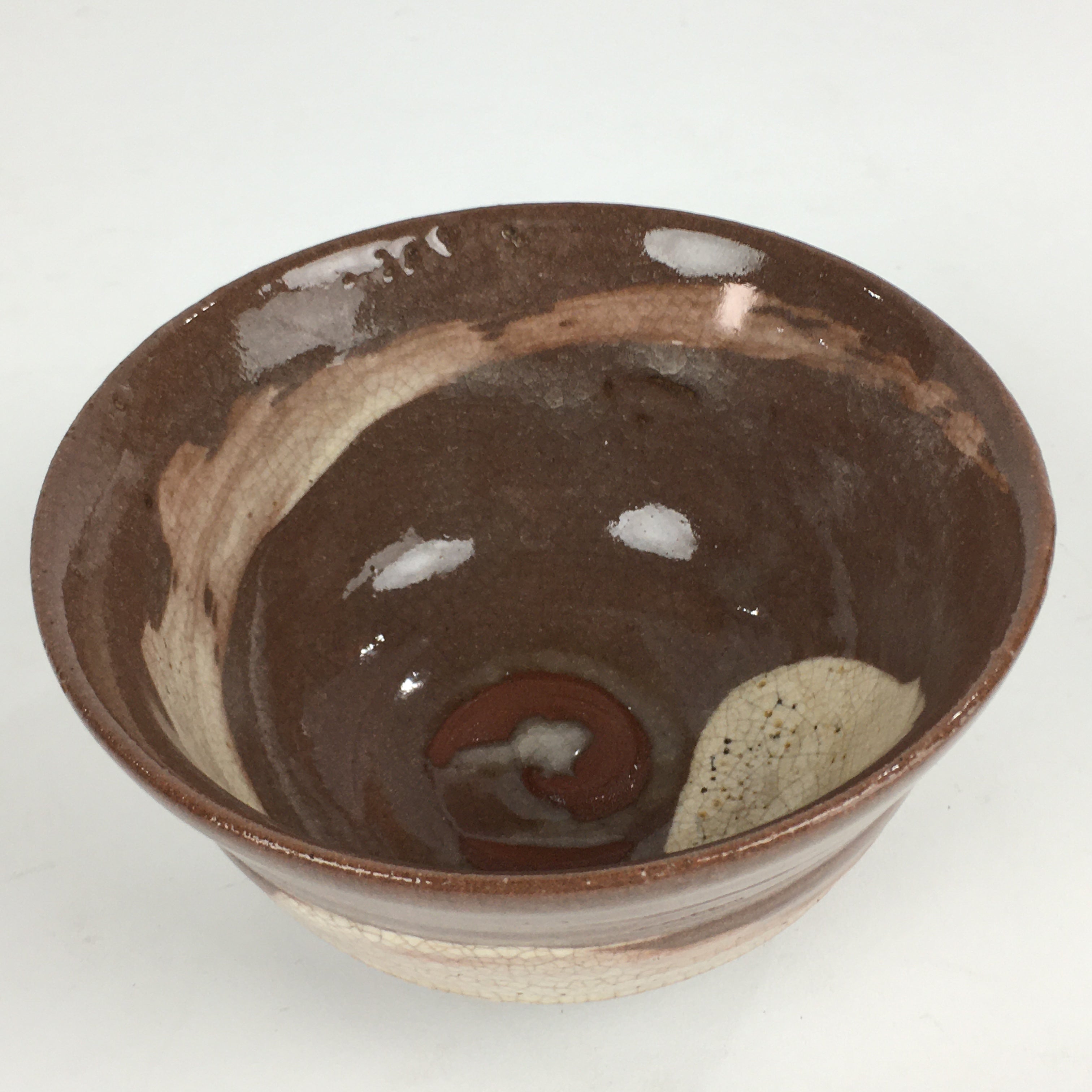 Japanese Ceramic Tea Ceremony Green Tea Bowl Vtg Chawan Wan-nari GTB890