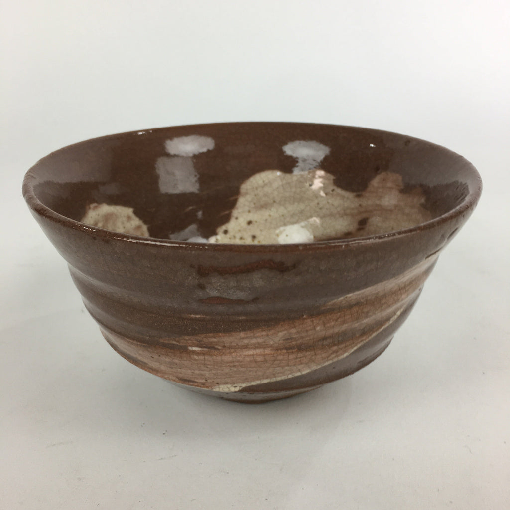 Japanese Ceramic Tea Ceremony Green Tea Bowl Vtg Chawan Wan-nari GTB890