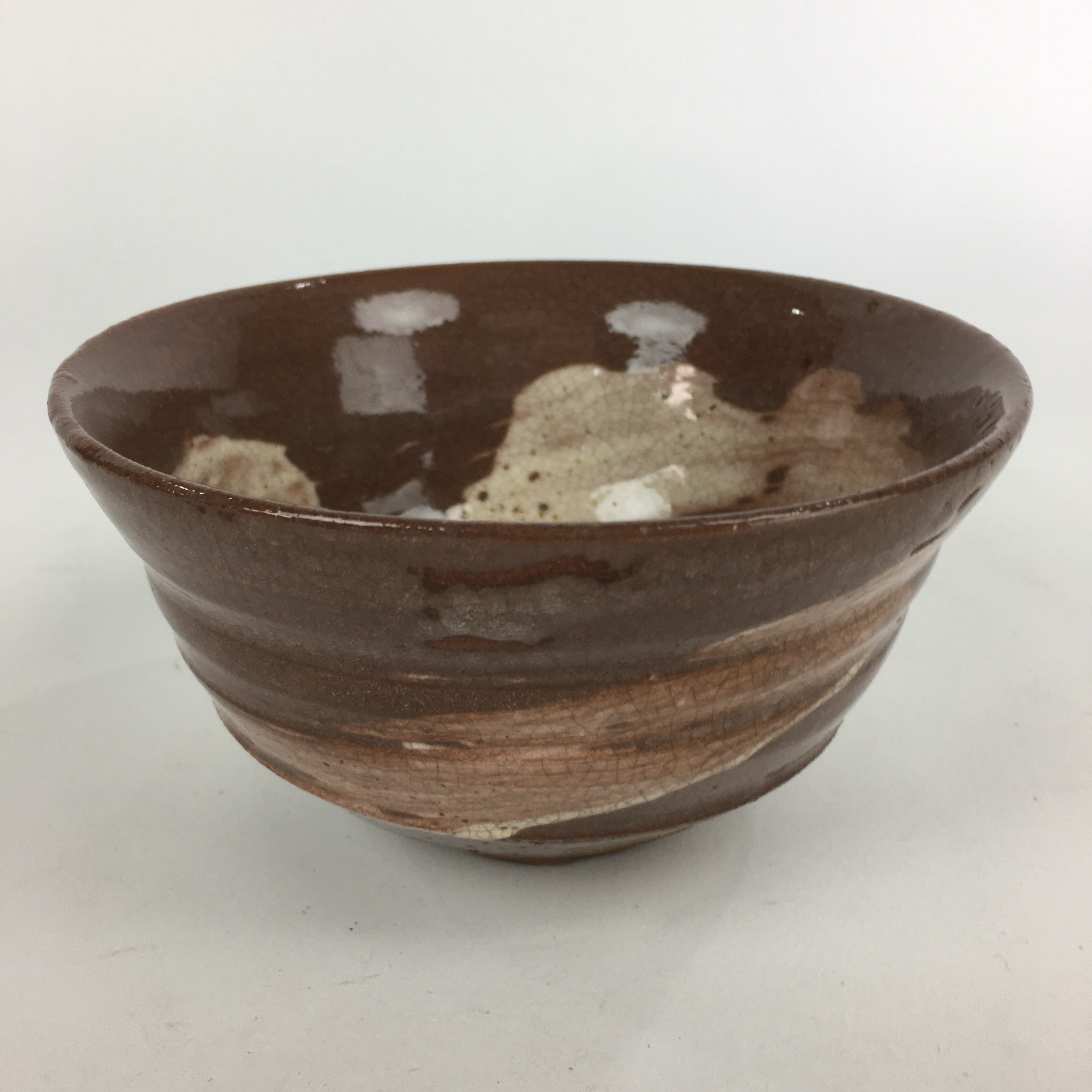 Japanese Ceramic Tea Ceremony Green Tea Bowl Vtg Chawan Wan-nari GTB890