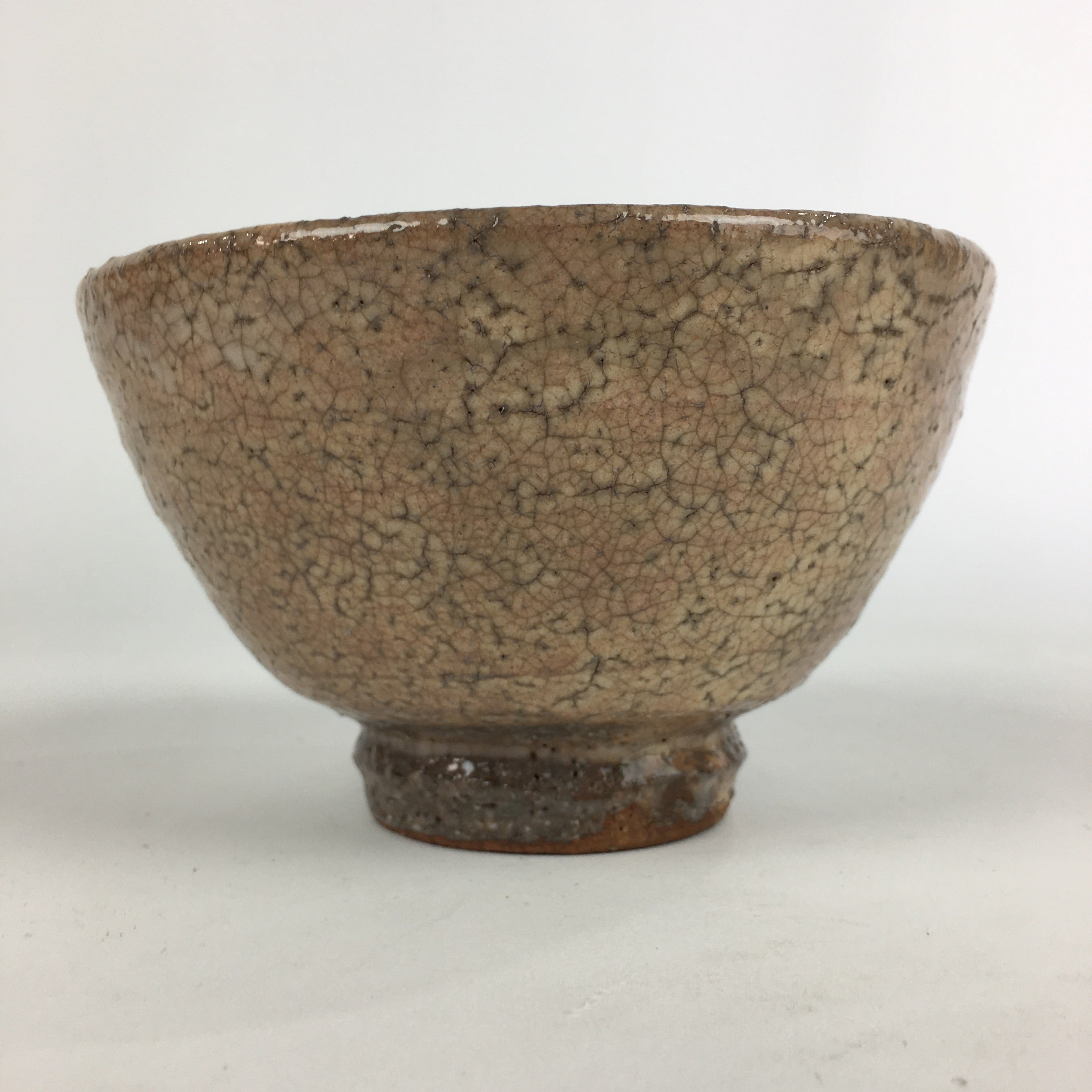 Japanese Ceramic Tea Ceremony Green Tea Bowl Vtg Chawan Wan-nari GTB892