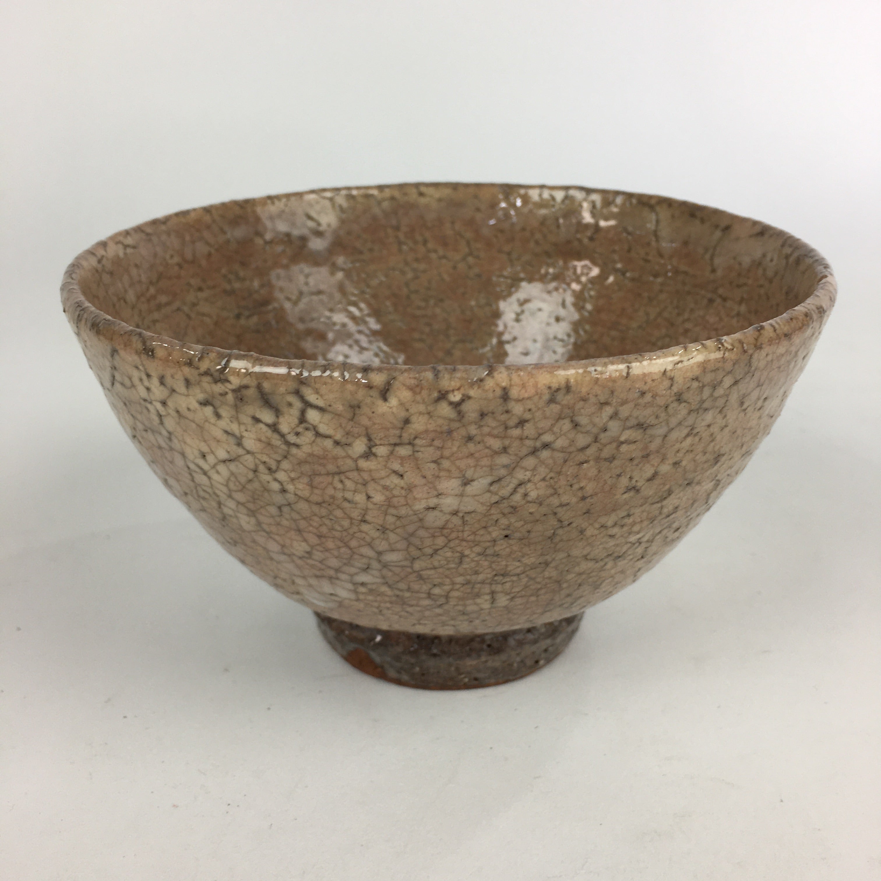 Japanese Ceramic Tea Ceremony Green Tea Bowl Vtg Chawan Wan-nari GTB892
