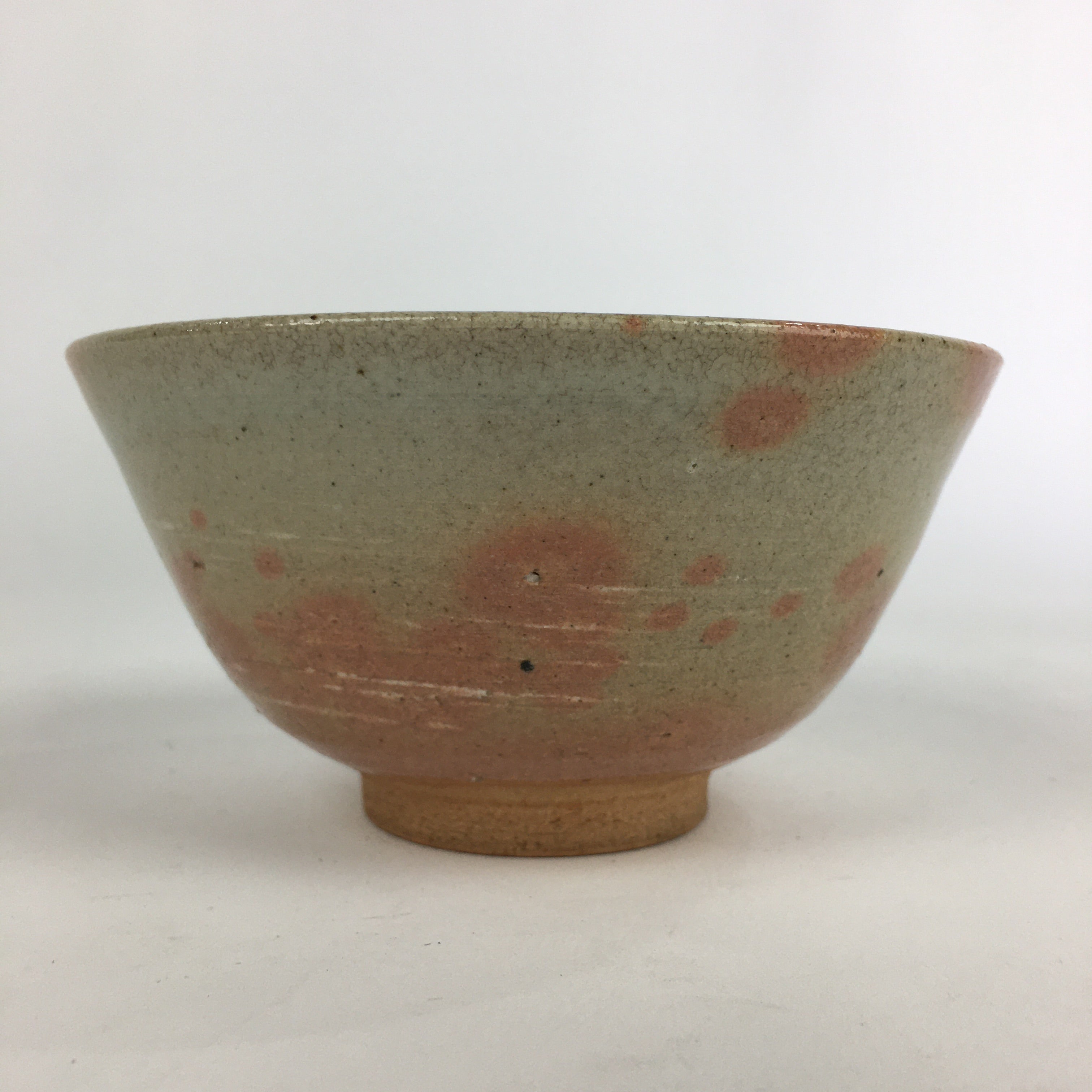 Japanese Ceramic Tea Ceremony Green Tea Bowl Vtg Chawan Wan-nari GTB896