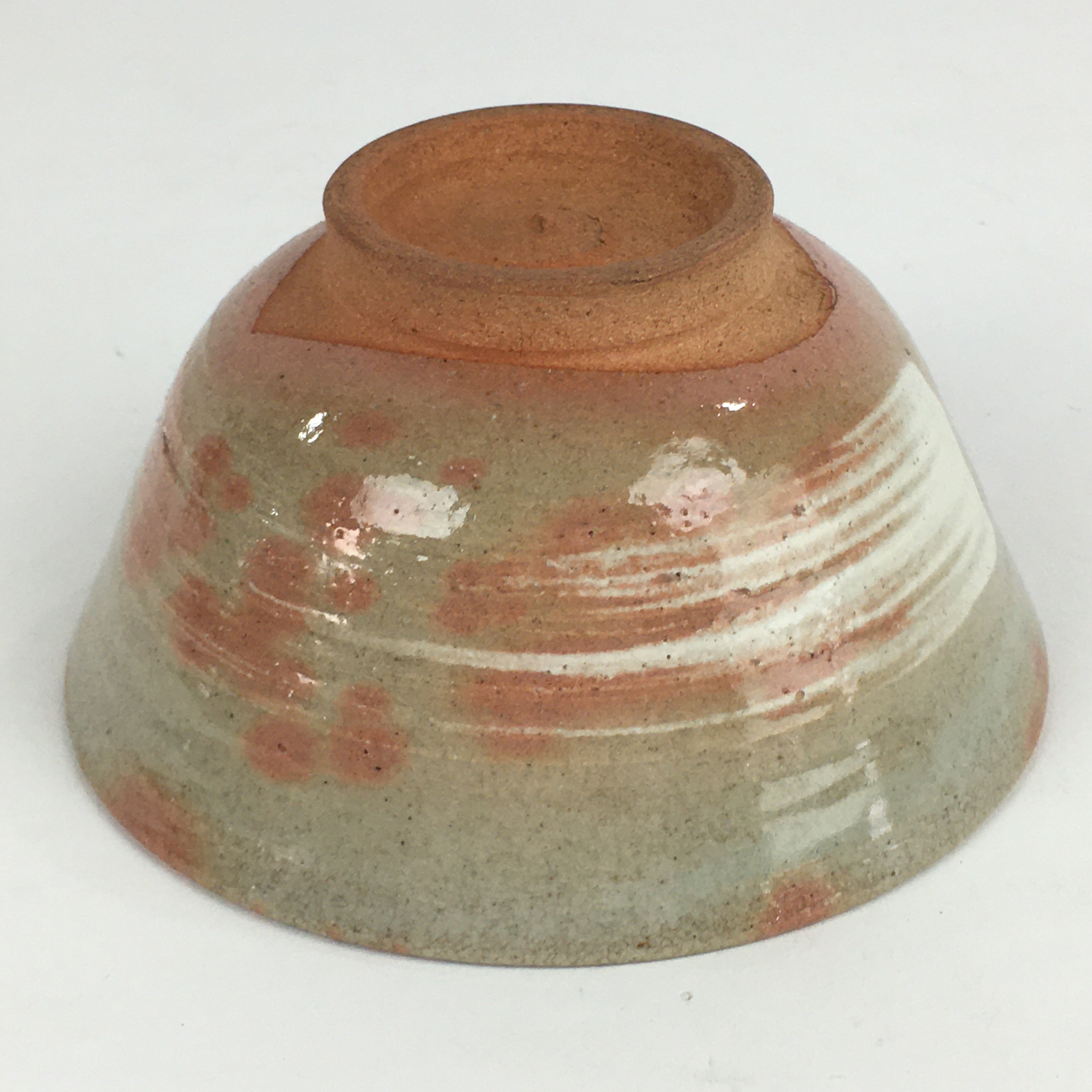 Japanese Ceramic Tea Ceremony Green Tea Bowl Vtg Chawan Wan-nari GTB899