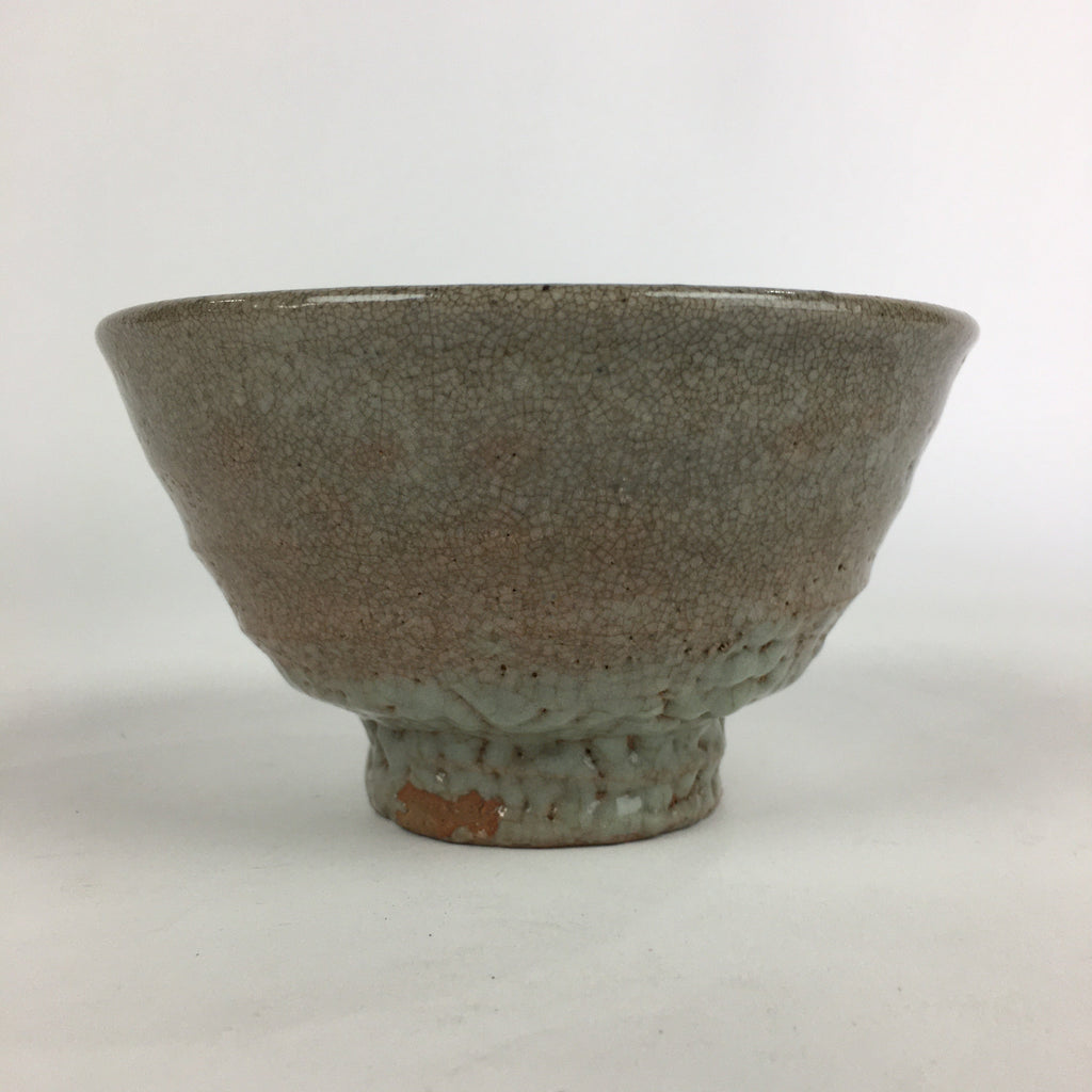 Japanese Ceramic Tea Ceremony Green Tea Bowl Vtg Chawan Wan-nari GTB907
