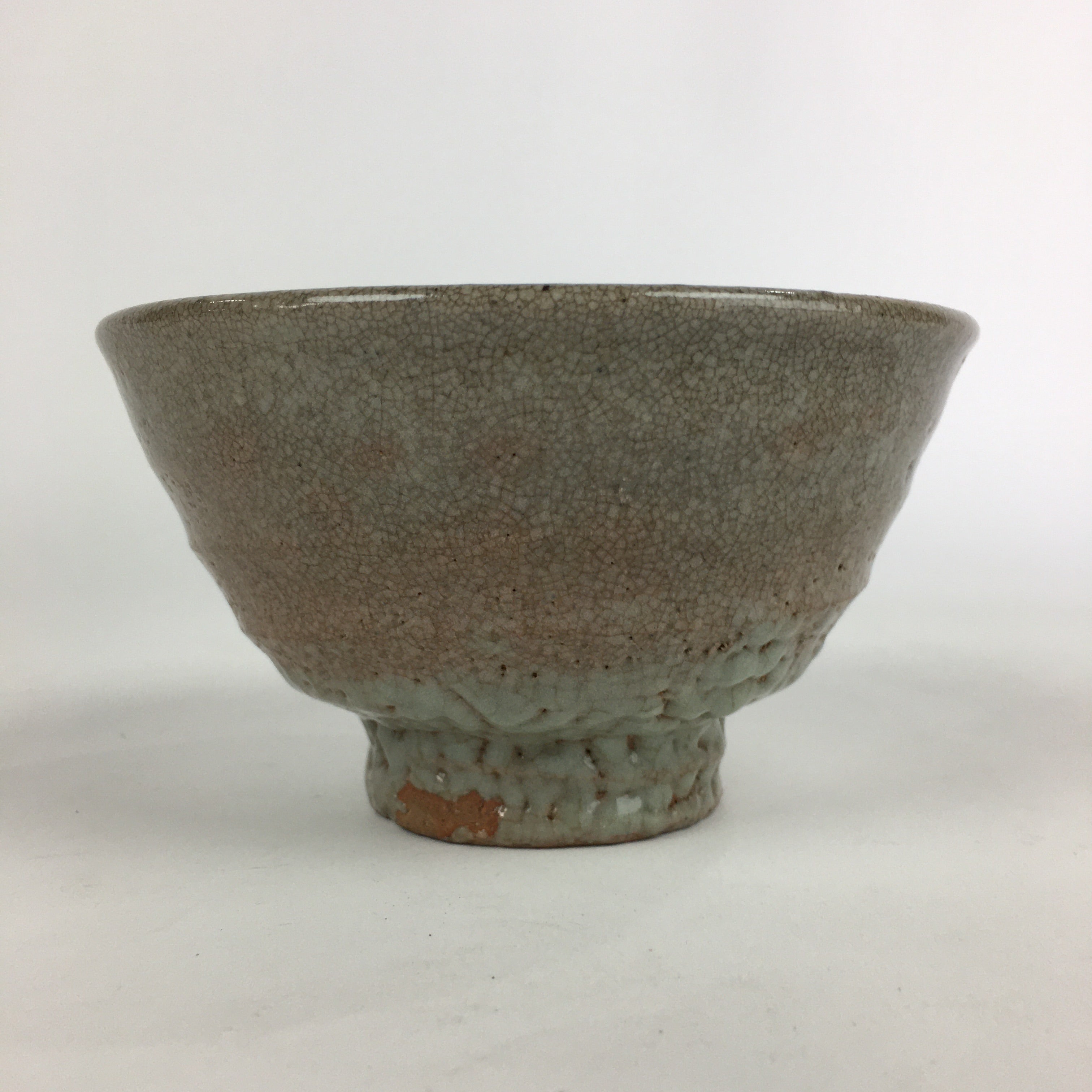 Japanese Ceramic Tea Ceremony Green Tea Bowl Vtg Chawan Wan-nari GTB907
