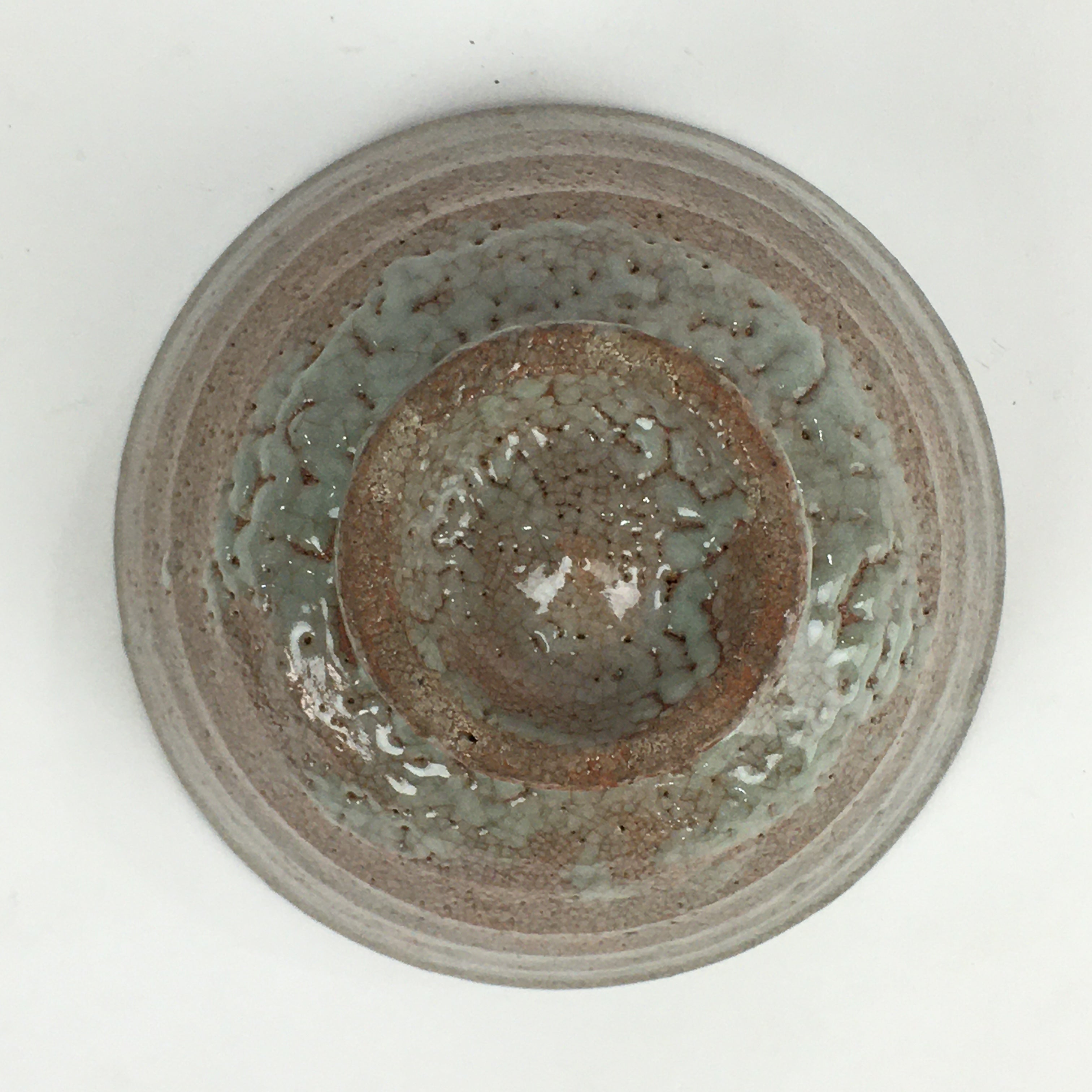 Japanese Ceramic Tea Ceremony Green Tea Bowl Vtg Chawan Wan-nari GTB907