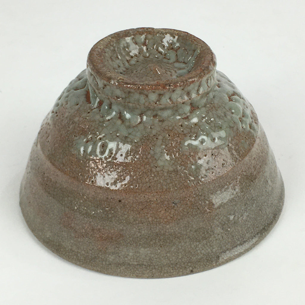 Japanese Ceramic Tea Ceremony Green Tea Bowl Vtg Chawan Wan-nari GTB907