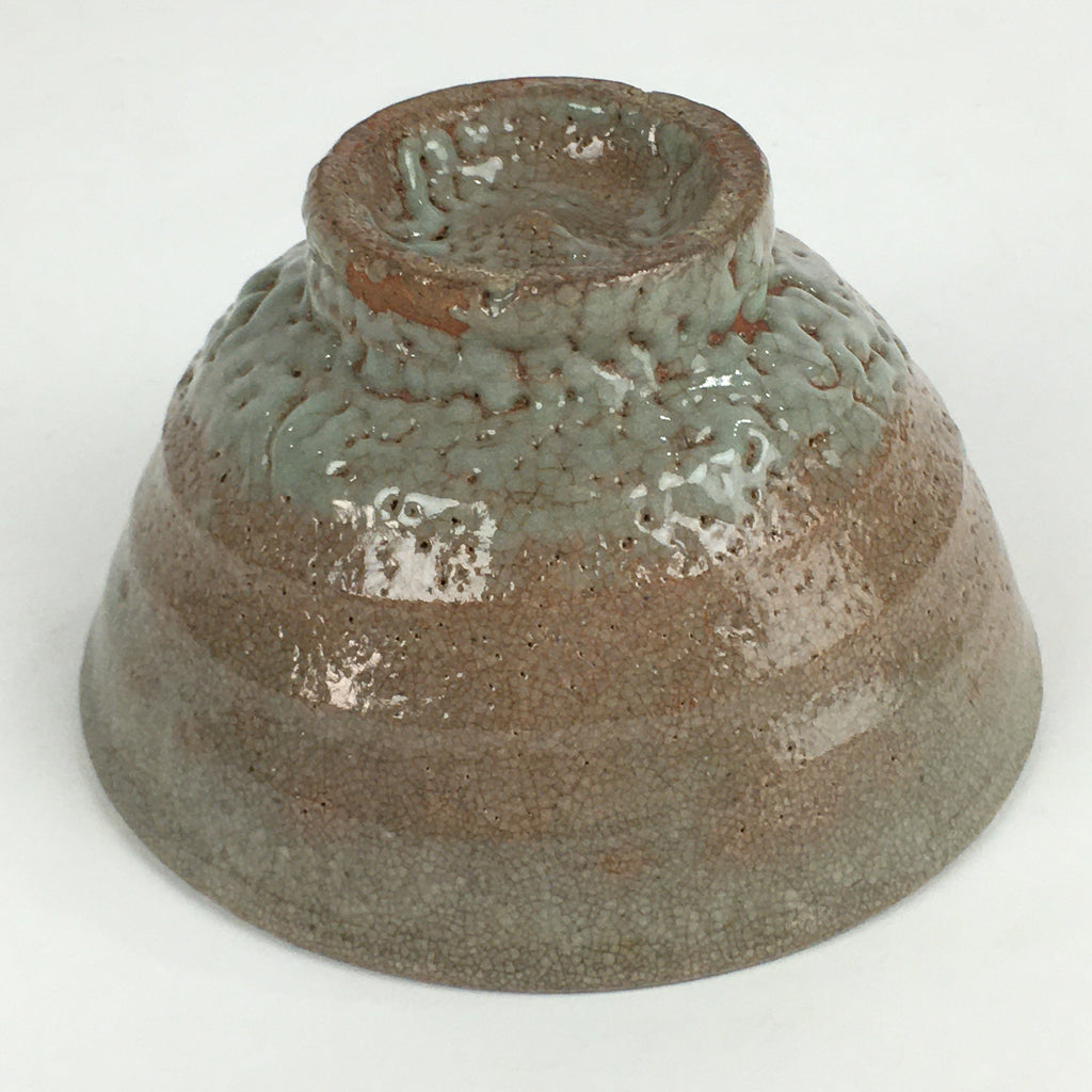 Japanese Ceramic Tea Ceremony Green Tea Bowl Vtg Chawan Wan-nari GTB907