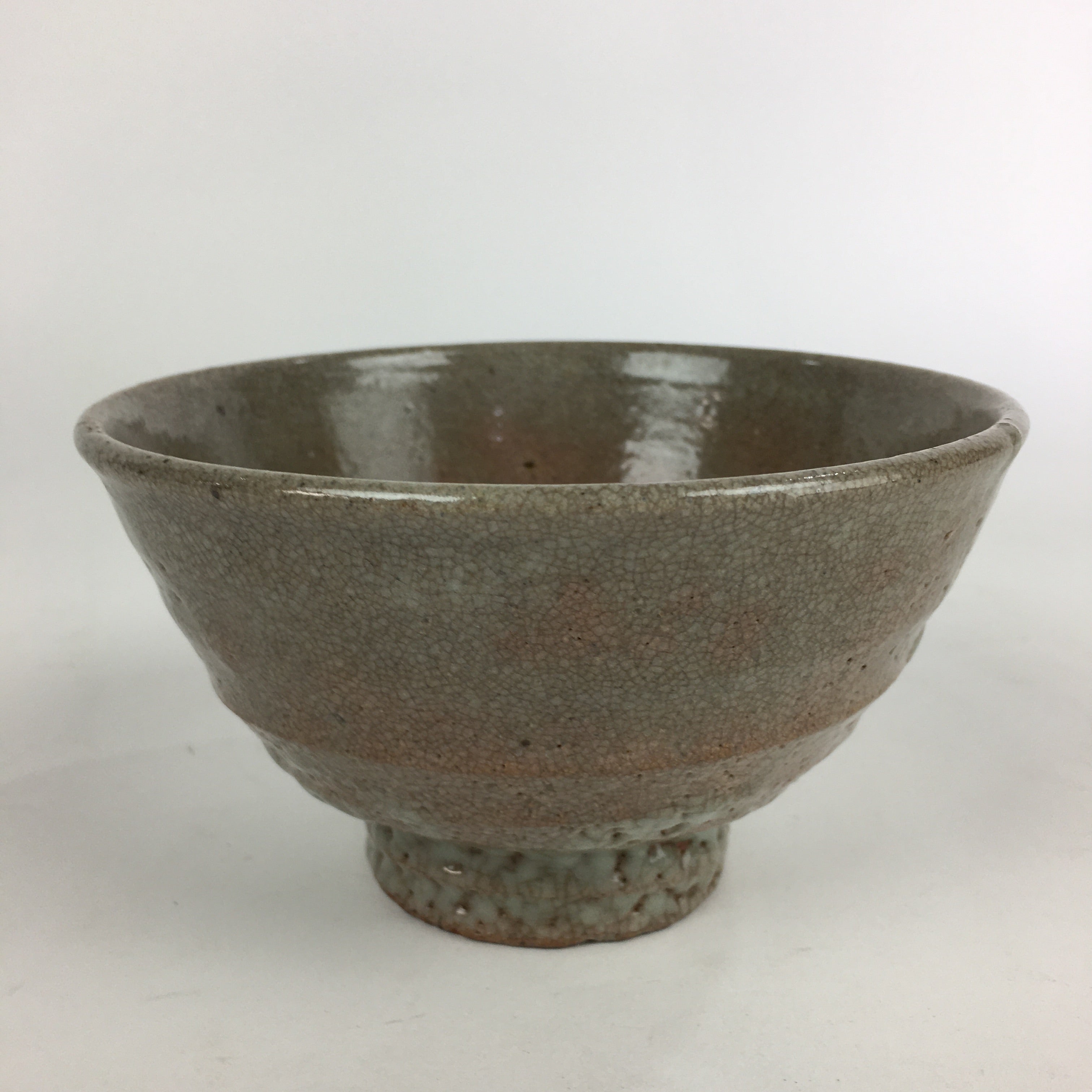 Japanese Ceramic Tea Ceremony Green Tea Bowl Vtg Chawan Wan-nari GTB907