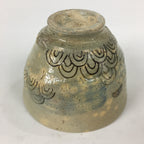 Japanese Ceramic Tea Ceremony Green Tea Bowl Vtg Chawan White GTB847