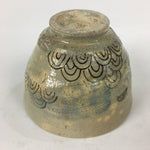 Japanese Ceramic Tea Ceremony Green Tea Bowl Vtg Chawan White GTB847