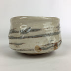 Japanese Ceramic Tea Ceremony Green Tea Bowl Vtg Chawan White GTB901