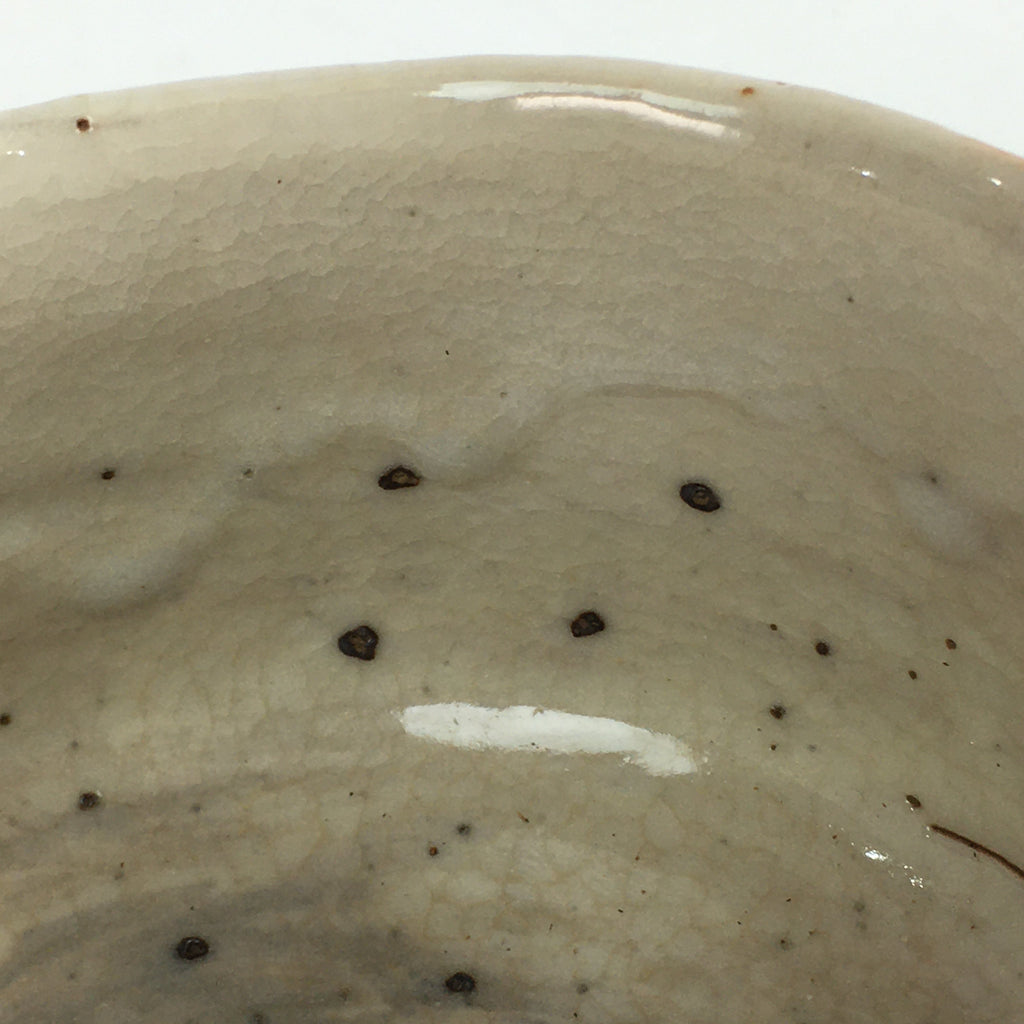 Japanese Ceramic Tea Ceremony Green Tea Bowl Vtg Chawan White GTB901