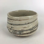 Japanese Ceramic Tea Ceremony Green Tea Bowl Vtg Chawan White GTB901