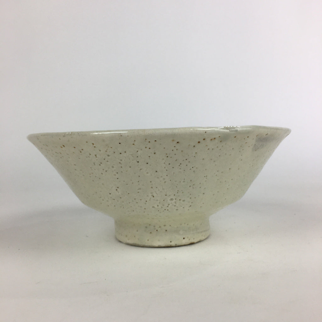 Japanese Ceramic Tea Ceremony Green Tea Bowl Vtg Chawan White GTB926