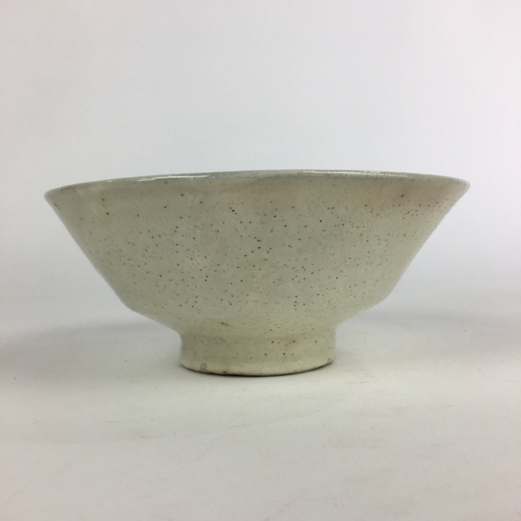 Japanese Ceramic Tea Ceremony Green Tea Bowl Vtg Chawan White GTB926