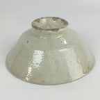 Japanese Ceramic Tea Ceremony Green Tea Bowl Vtg Chawan White GTB926