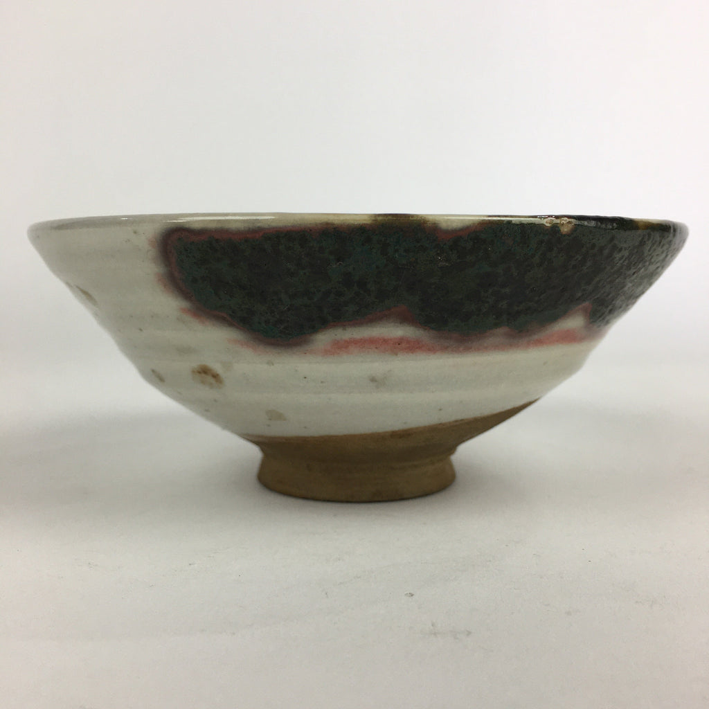 Japanese Ceramic Tea Ceremony Green Tea Bowl Vtg Chawan White GTB929