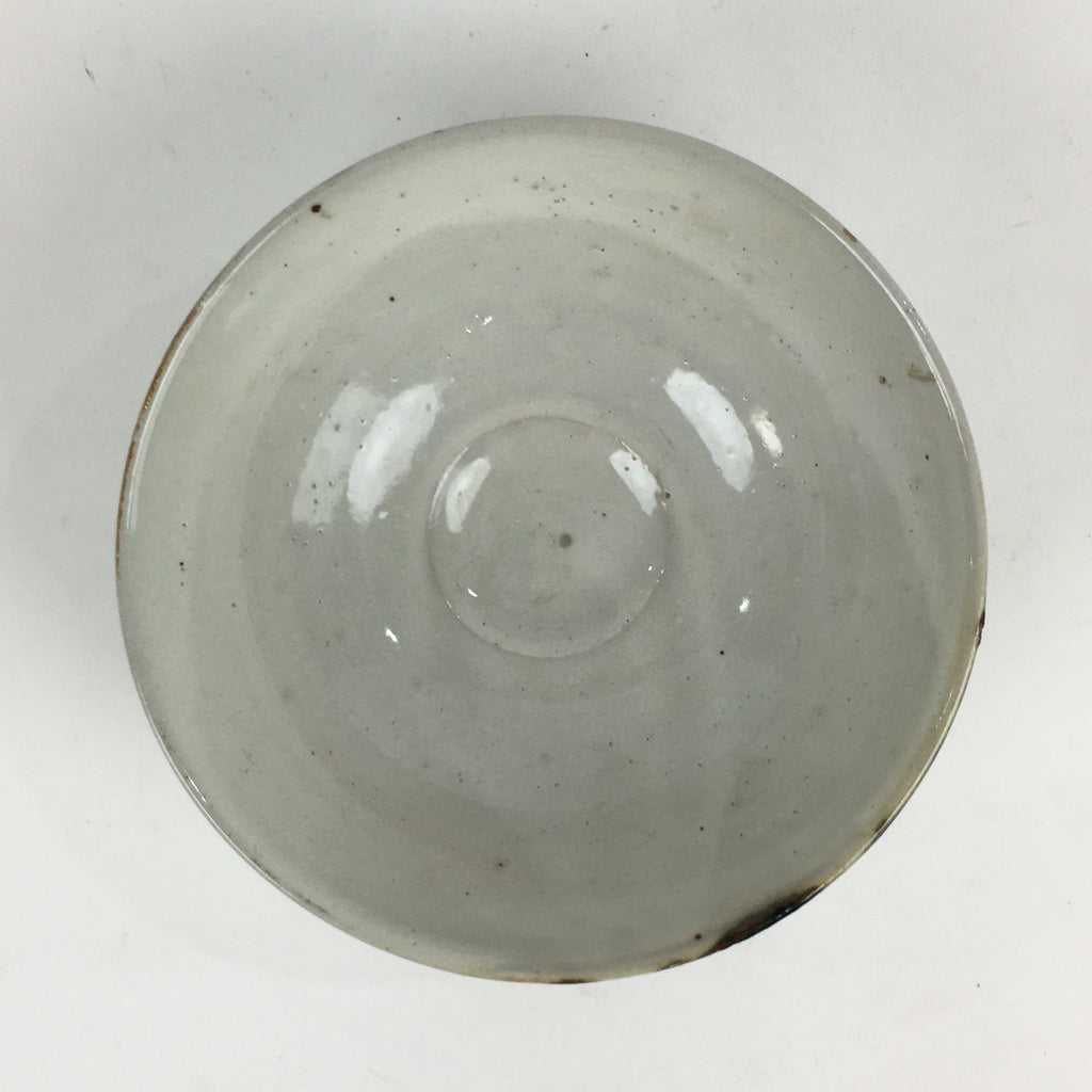 Japanese Ceramic Tea Ceremony Green Tea Bowl Vtg Chawan White GTB929