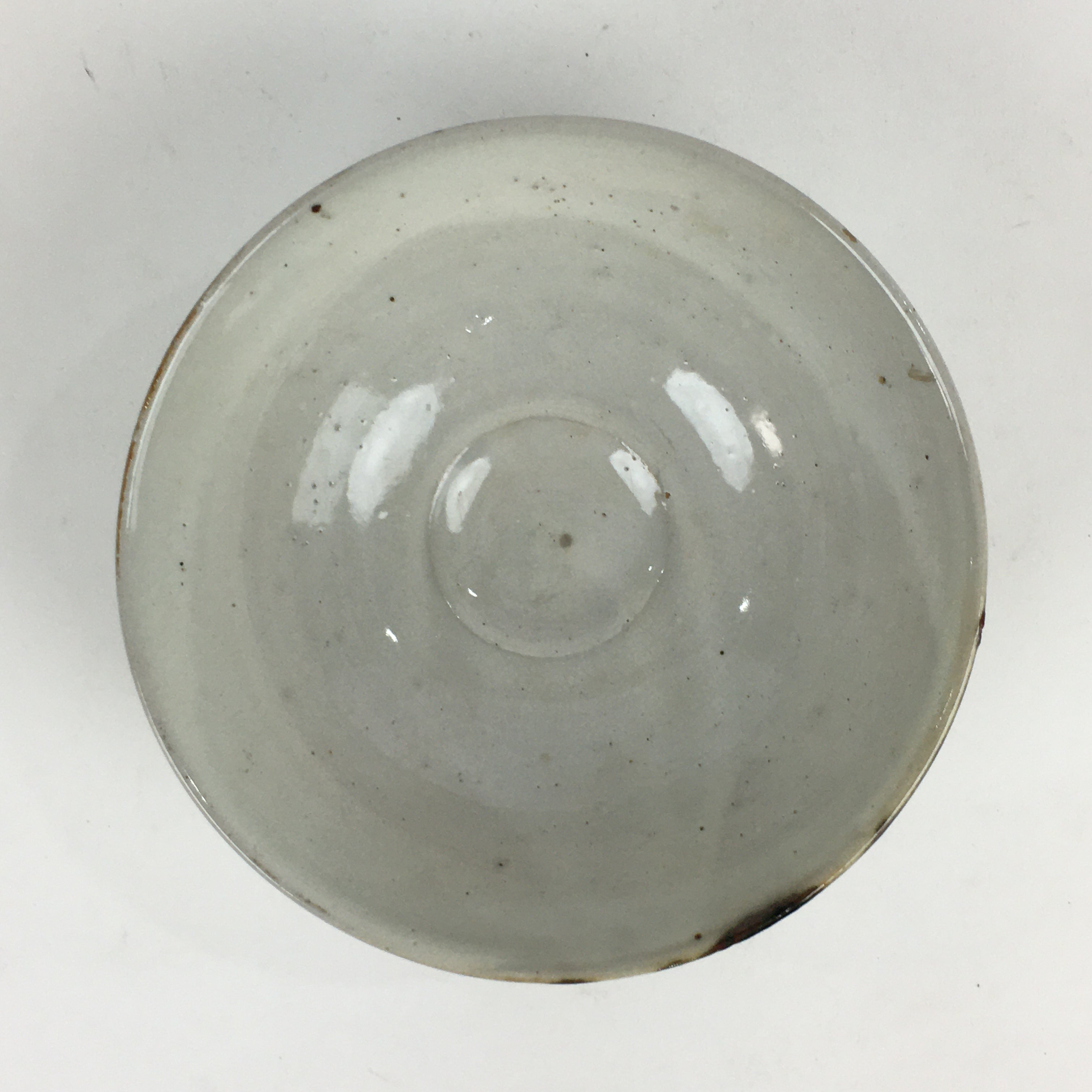 Japanese Ceramic Tea Ceremony Green Tea Bowl Vtg Chawan White GTB929