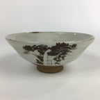 Japanese Ceramic Tea Ceremony Green Tea Bowl Vtg Chawan White GTB929