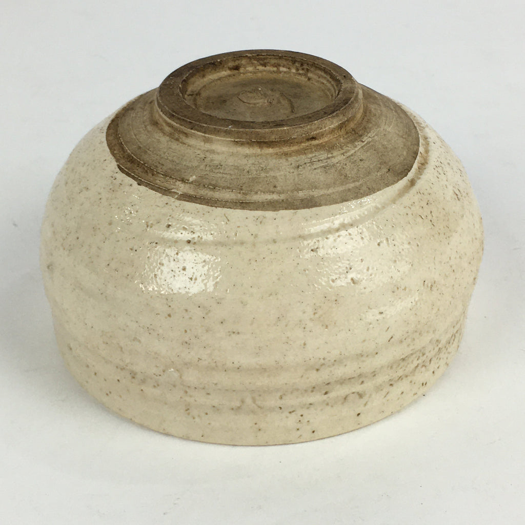 Japanese Ceramic Tea Ceremony Green Tea Bowl Vtg Chawan White GTB931