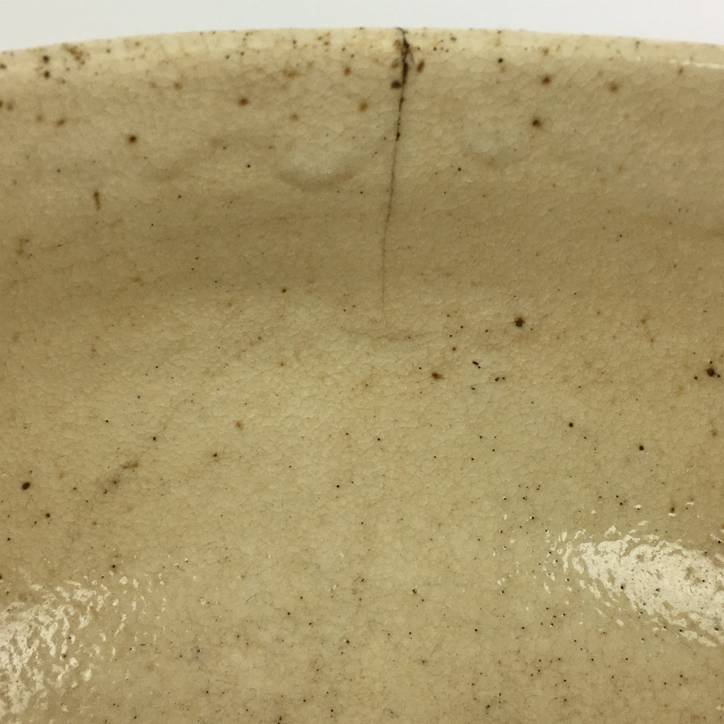 Japanese Ceramic Tea Ceremony Green Tea Bowl Vtg Chawan White GTB931