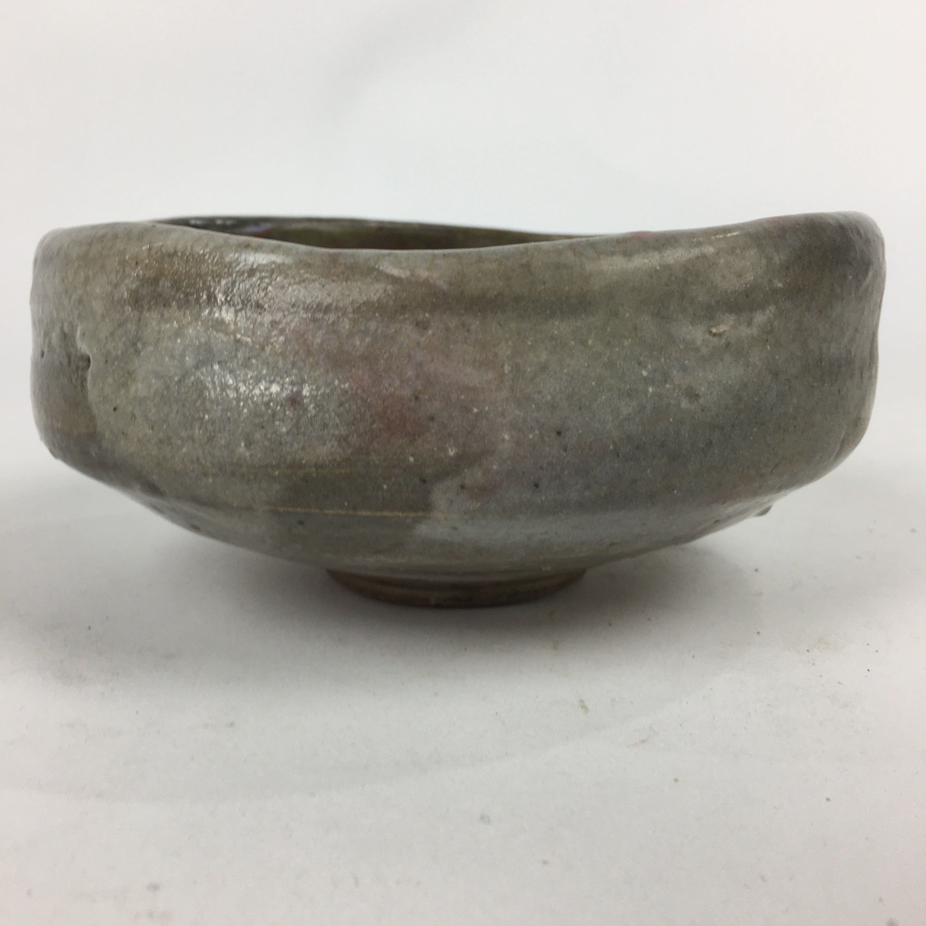Japanese Ceramic Tea Ceremony Green Tea Bowl Vtg Gray Matcha Chawan GTB840