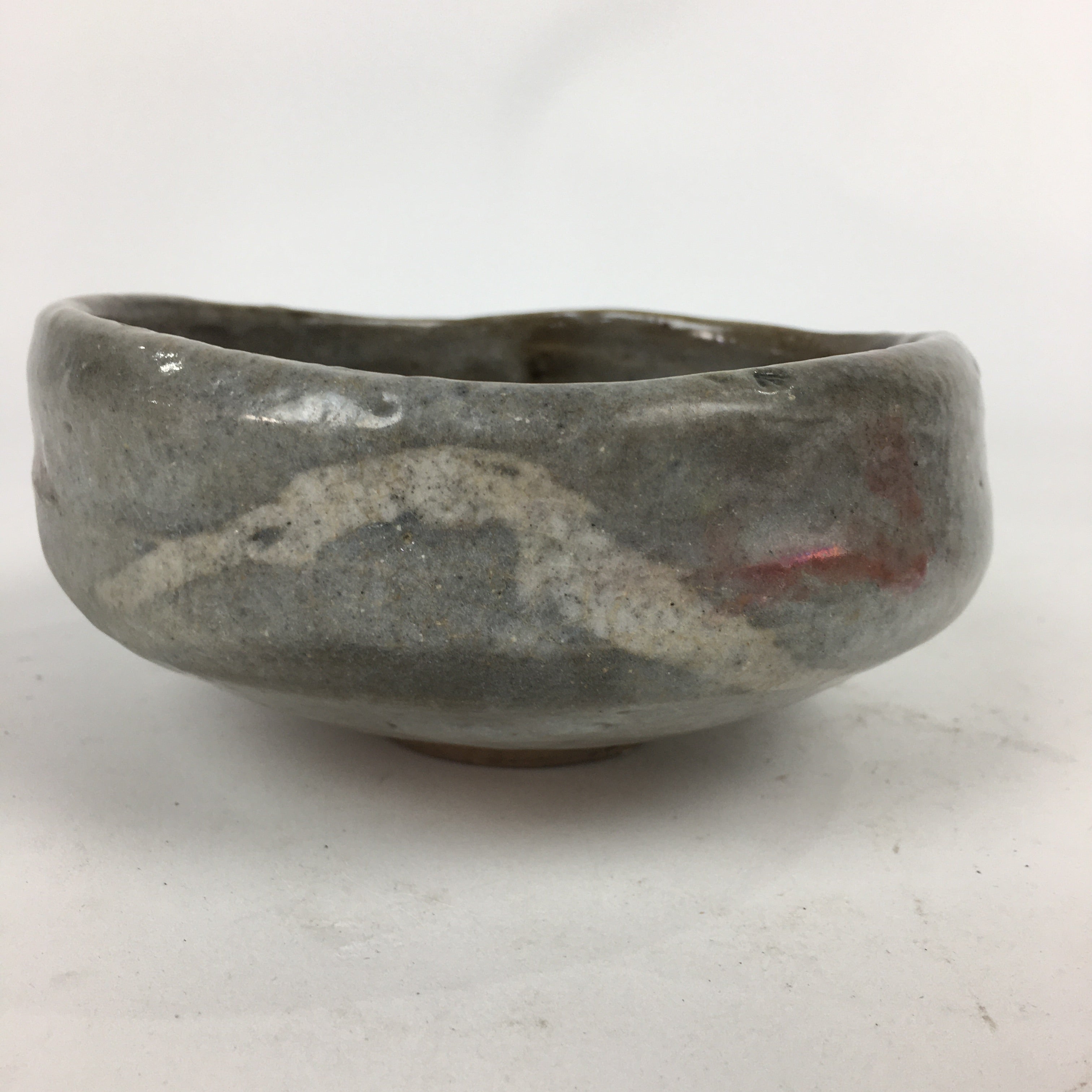 Japanese Ceramic Tea Ceremony Green Tea Bowl Vtg Gray Matcha Chawan GTB840