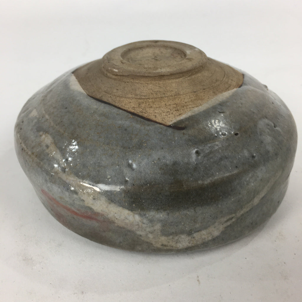 Japanese Ceramic Tea Ceremony Green Tea Bowl Vtg Gray Matcha Chawan GTB840