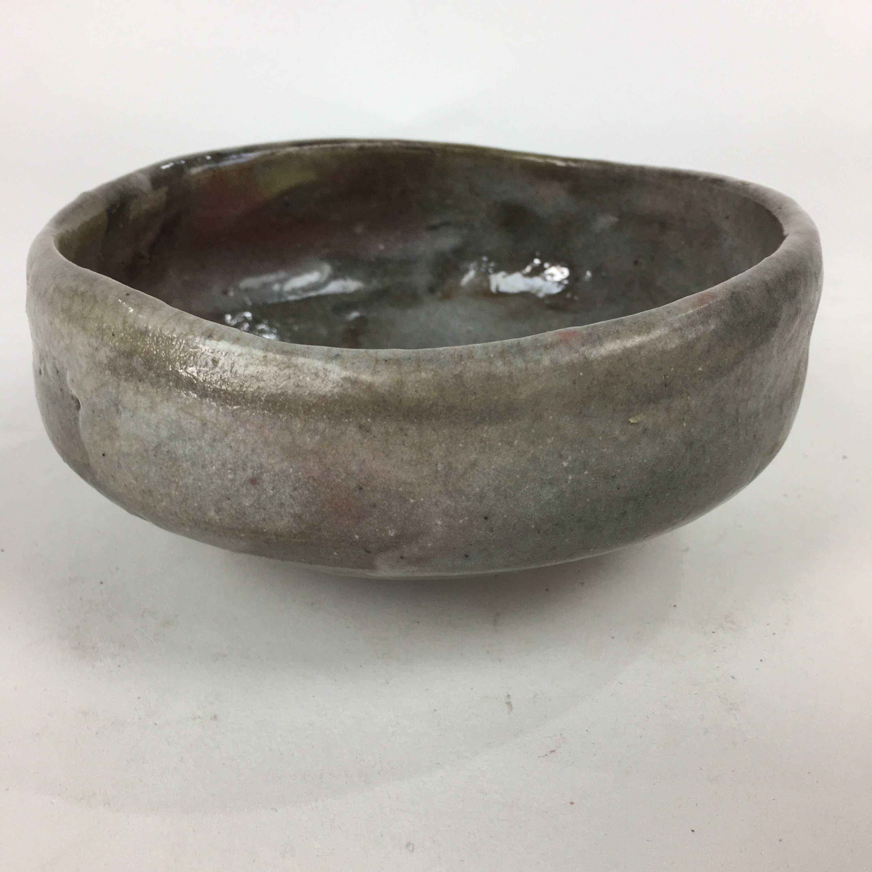 Japanese Ceramic Tea Ceremony Green Tea Bowl Vtg Gray Matcha Chawan GTB840